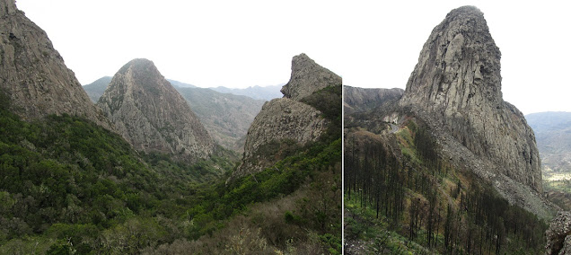 LA GOMERA EL RUMBAZO-IMADA-PAJARITO-MIRADOR LOS ROQUES-BENCHIJIGUA-EL RUMBAZO, Roque Las Lajas y Roque Agando