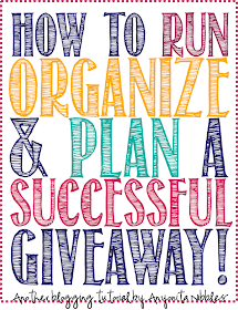 The definitive guide for running, organizing & planning a successful giveaway. If it's not here; you don't need to know it!