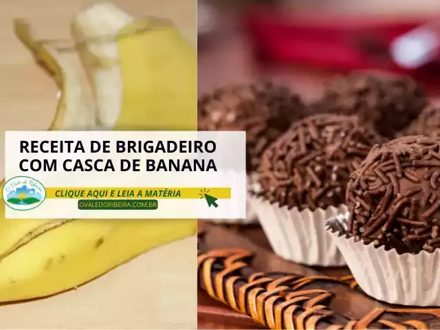 Receita de Brigadeiro com Casca de Banana