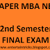 Past Papers for MBA NBS 2017 Batch 2nd Semester - Final Semester Examination (Regular) 2018