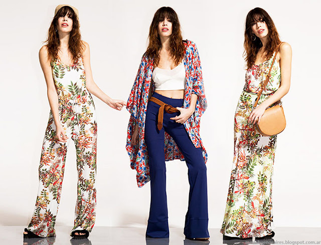 Moda primavera verano 2016 kimono, oxford, maxivestido y mono Paris by Flor Monis.