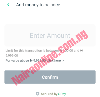 Transfer money from bank to opay