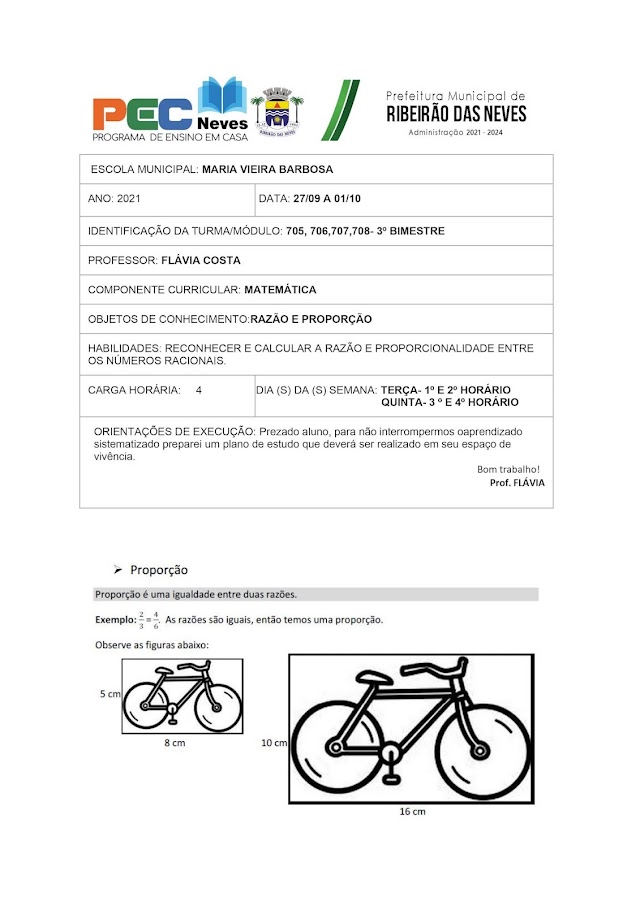 SEMANA 27/09 A 01/10- MATEMÁTICA- FLÁVIA