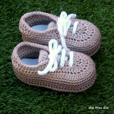 Zapatos bebé crochet