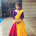 Cute Kid in Pythani Silk Half Saree