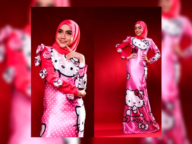  Baju Kurung Hello Kitty Bakal Jadi Trend Raya 2019 