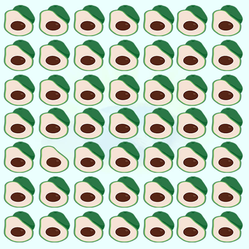 Quiz: How Quickly Can You Spot The 7 Odd Avocados In The 7 Pictures?