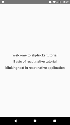 Add Blinking Animation on Text in React Native 