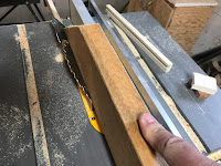 Cutting out the wood