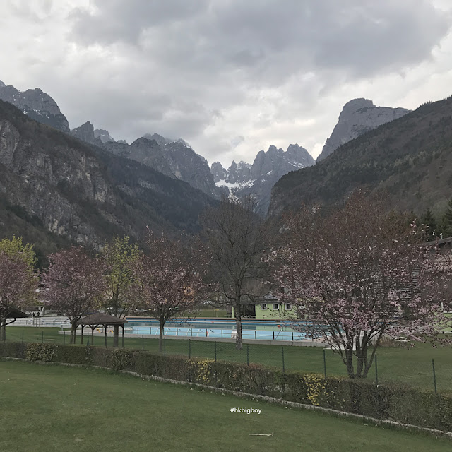 Dolomite mountain range close to Molveno