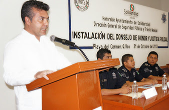 Góngora Escalante instala el Comité de Honor y Justicia Policial del Municipio de Solidaridad