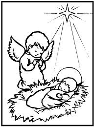 Christmas Jesus Coloring Sheet