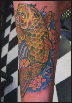 Amazing Art of Arm Japanese Tattoo Ideas With Koi Fish Tattoo Designs With