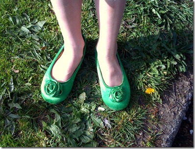 Niamh's green shoes