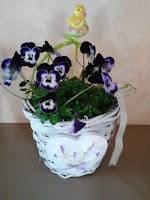 VASO CON GESSO LAVANDA