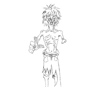 #14 Zombie Coloring Page