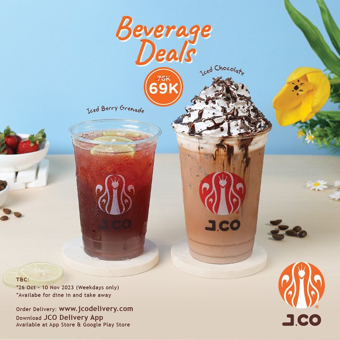 PROMO JCO BEVERAGE DEALS – HARGA SPESIAL BUNDLING MINUMAN FAVORIT CUMA RP. 69.000