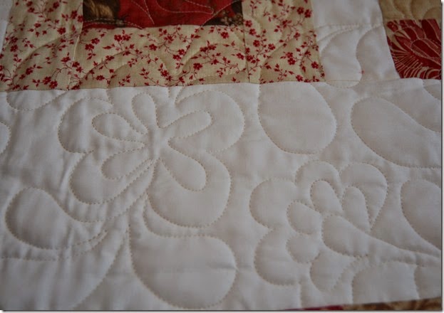 closeup of quilting