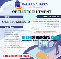 Open Recruitment at Wahana Data Komputer Surabaya Oktober 2020