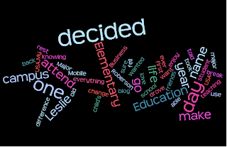 A Wordle created from the text of instructions for Project 1 of EDM 310 in the Fall 2010 semester.