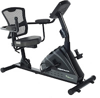 Exerpeutic 5000 Recumbent Exercise Bike, features reviewed include 24 magnetic resistance levels, 24 programs, Bluetooth, MyCloudFitness App