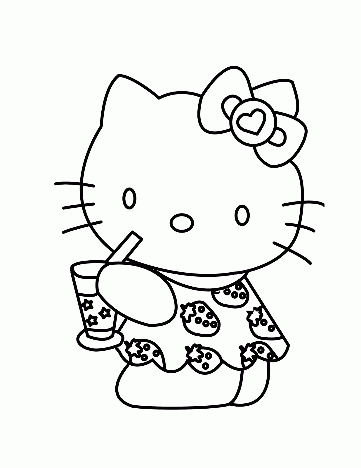 Download Hello Kitty Girlie | Learn To Coloring