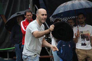 Campeonato de lanzamiento de chapela en las fiestas de Retuerto