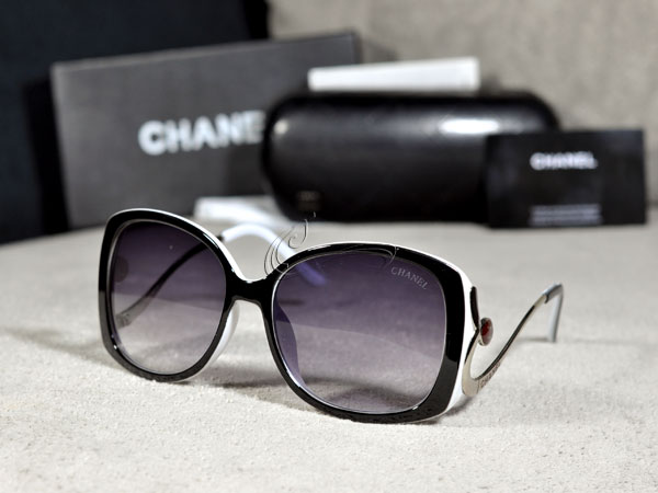  Kacamata Fashion Branded Kacamata Chanel 5146 Hitam Putih 