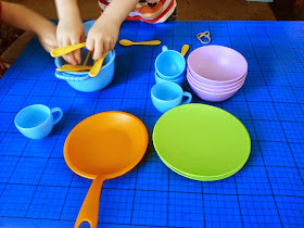 Green Toys Recycled Plastic Cookware And Dining Set Review playing