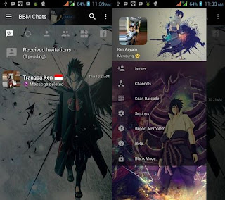 BBM MOD Sasuke v.3.2.5.12 APK Free Download