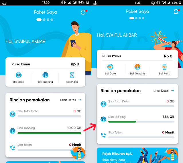 Beli Kuota Topping Youtube by.U 10GB Rp10.000 Tapi Tidak Bisa Digunakan! Bagaimana Solusinya?