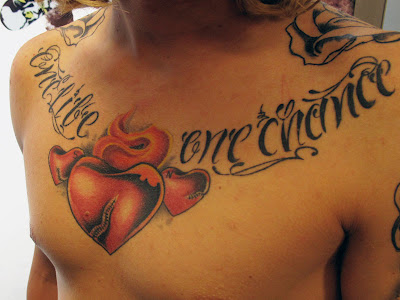 heart on chest tattoo 4 