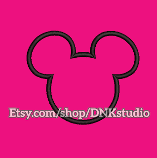 Micky Mouse Embroidery Design 