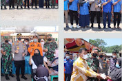 Akselerasi Vaksinasi Massal Covid - 19, Forkompinda Padang Lawas Utara Kunjungi Kecamatan Dolok