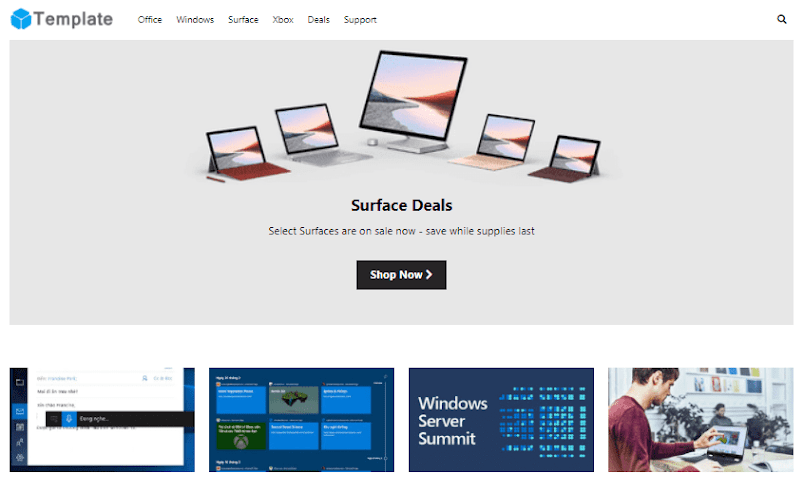Microsoft Giao diện blogspot tin tức 