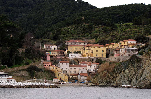 Gorgona island seen from a ferry