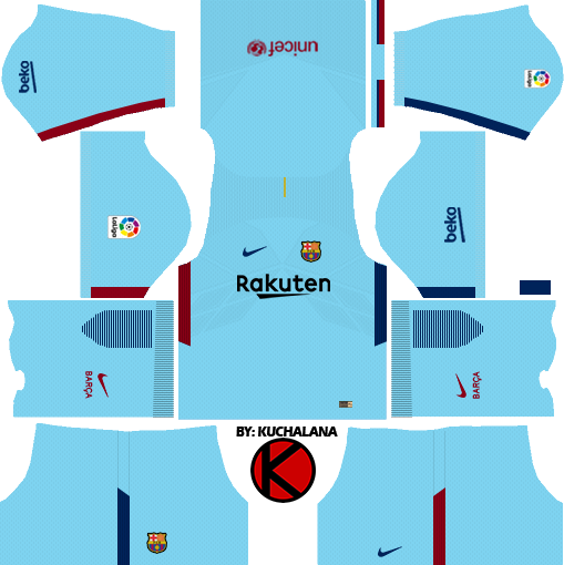 Barcelona Nike Kits 17 18 Dream League Soccer Kuchalana