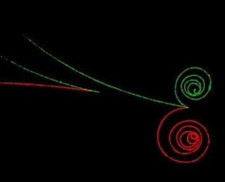 Ilustración de la producción simétrica de materia y antimateria