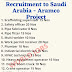 Recruitment to Saudi Arabia - Aramco Project