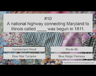 The correct answer is Cumberland Road.