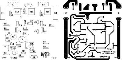 PCB Basic mosfet amplifier circuit