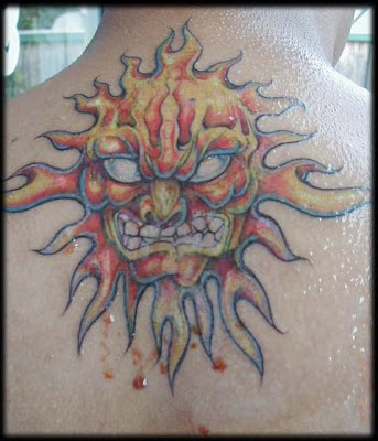 Sun Fire Tattoos