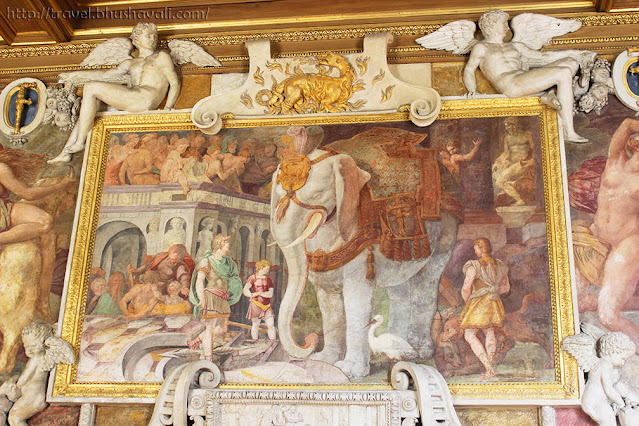 Frescoes at Chateau de Fontainebleau UNESCO World Heritage Sites in France