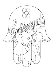 Hand of Fatima coloring page