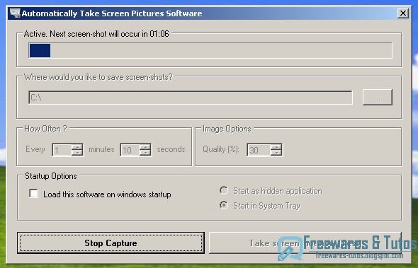 Automatically Take Screenshots : un logiciel gratuit pour faire des  captures d'écran de manière automatique et à intervalles réguliers