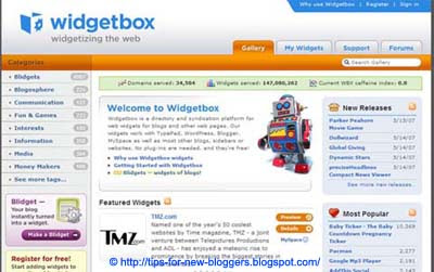 Blog Widgets, Gadgets and Add-ons