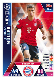 Match Attax UEFA Champions League 2018 2019 FC Bayern München Set