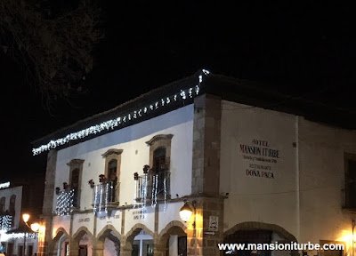 Decoración Navideña en Pátzcuaro en Hotel Mansión Iturbe