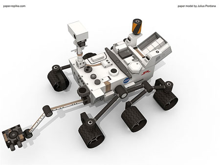 NASA Mars Science Laboratory Curiosity Rover Papercraft