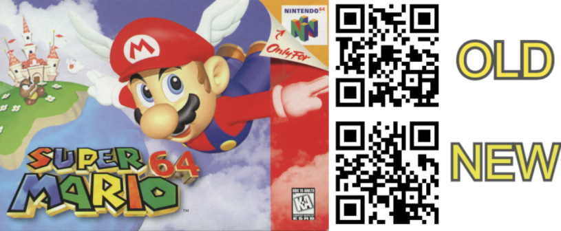 Mocho-Varios: Super Mario 64 3DS GD QR OLD/NEW